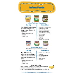 arizona WIC Approved Food List - Items Page 14