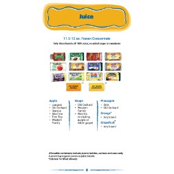 arizona WIC Approved Food List - Items Page 12
