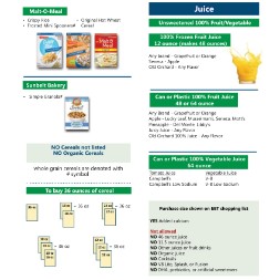 kentucky WIC Approved Food List - Items Page 7