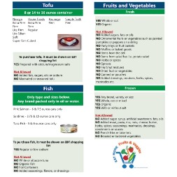 kentucky WIC Approved Food List - Items Page 9