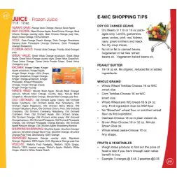 new_mexico WIC Approved Food List - Items Page 2