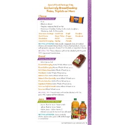 texas WIC Approved Food List - Items Page 1