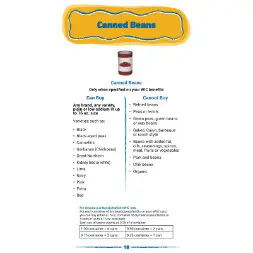 arizona WIC Approved Food List - Items Page 6