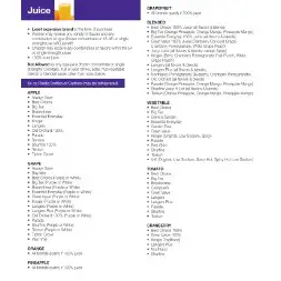 arkansas WIC Approved Food List - Items Page 4