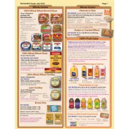 florida WIC Approved Food List - Items Page 1