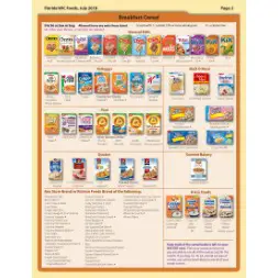 florida WIC Approved Food List - Items Page 2