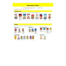 wyoming WIC Approved Food List - Items Page 5